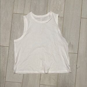 New lululemon cotton tank top white fits like 12/L
